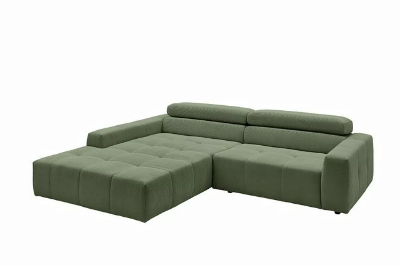 KAWOLA Ecksofa RENO, Sofa Feincord, mit od. ohne Sitzvorzug, versch. Farben günstig online kaufen