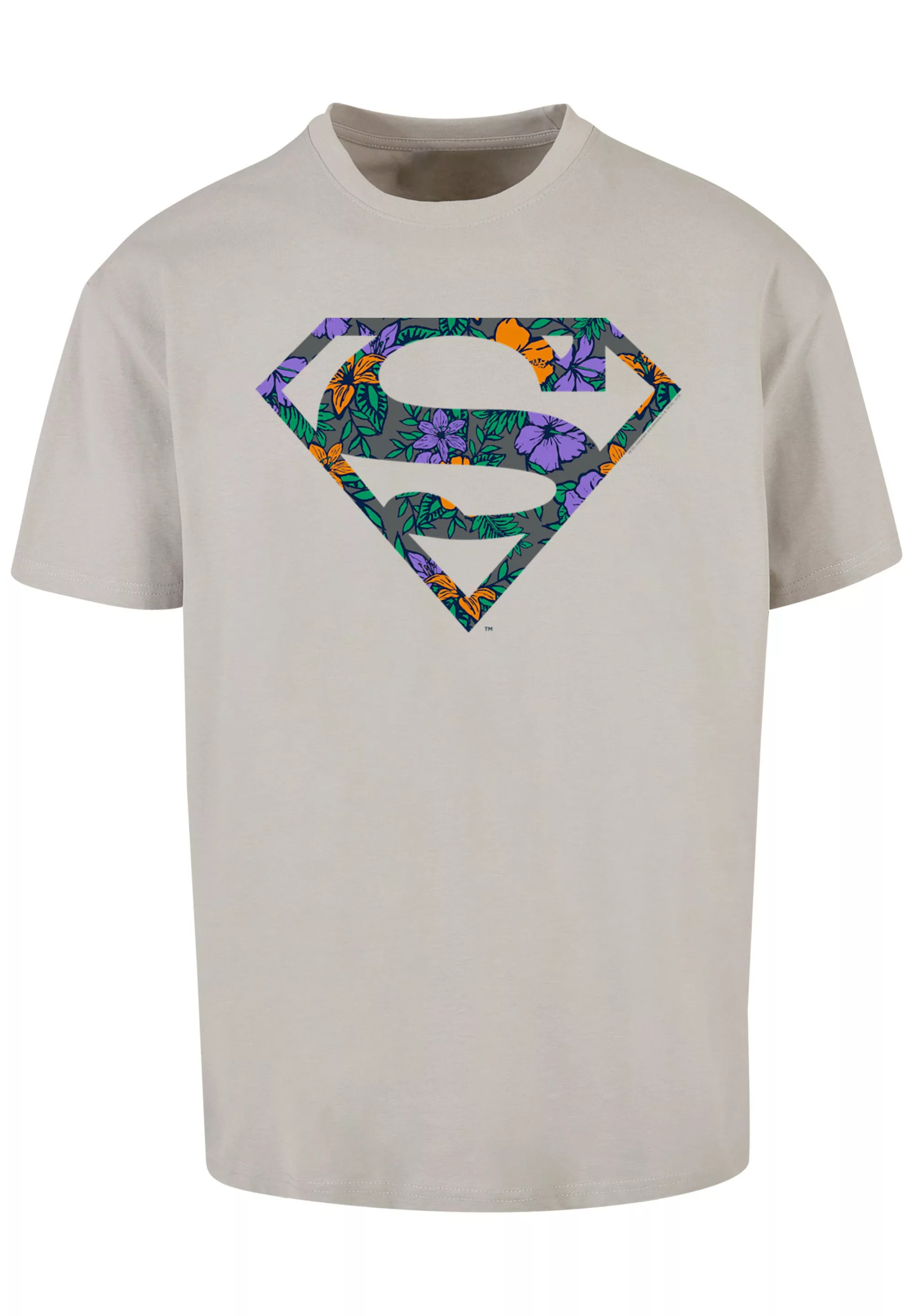 F4NT4STIC T-Shirt "Superman Superheld Floral Logo", Print günstig online kaufen