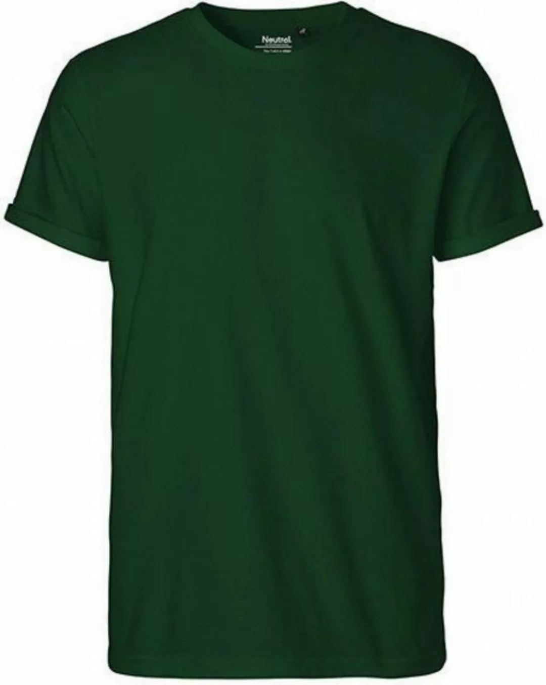 Neutral Rundhalsshirt Herren Roll Up Sleeve T-Shirt / 100% Fairtrade Baumwo günstig online kaufen