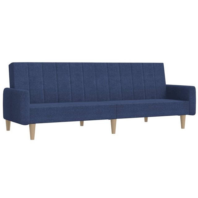 vidaXL Sofa Schlafsofa 2 Sitzer Sofa mit Schlaffunktion Stoff mit 2 Kissen, günstig online kaufen