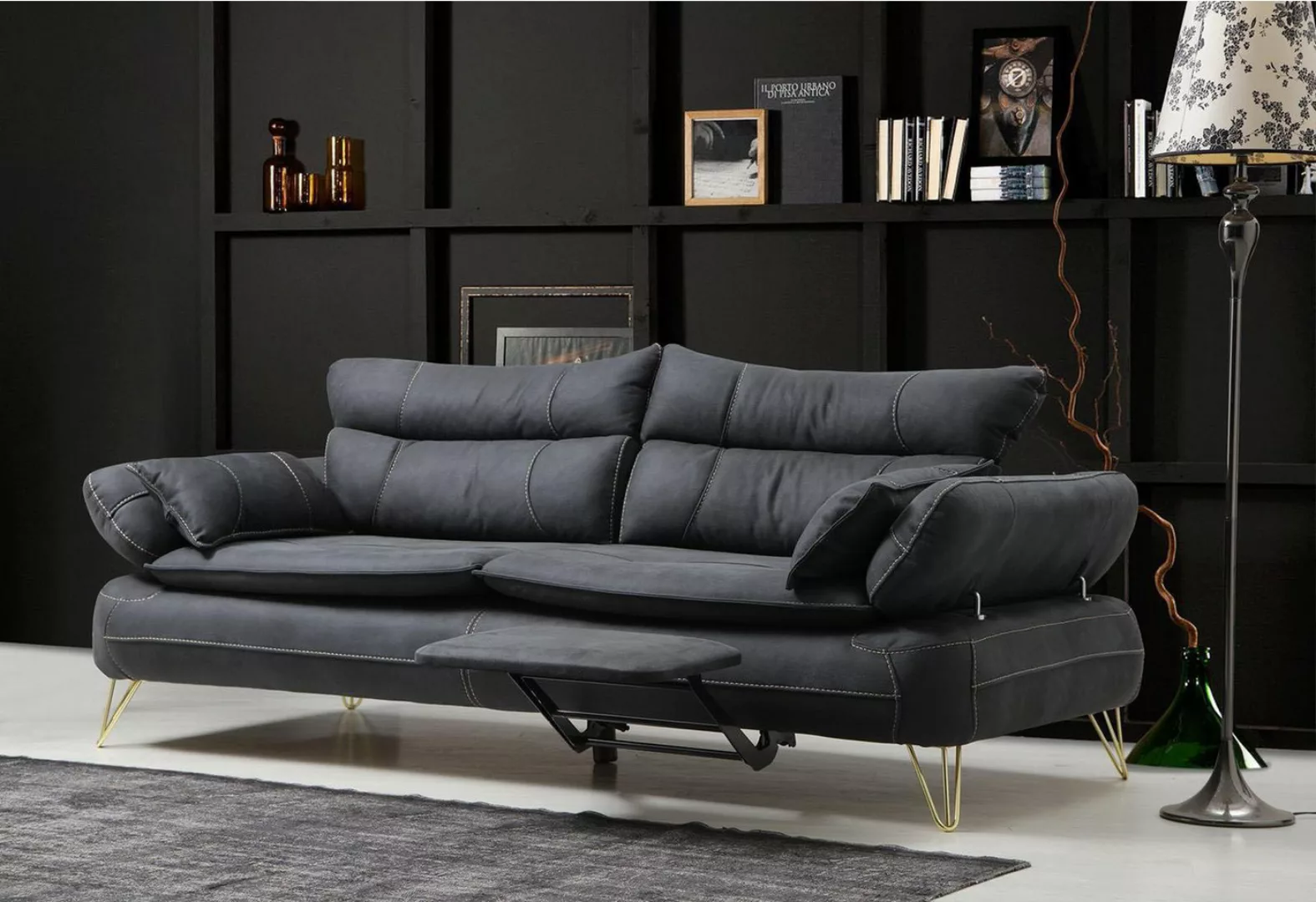 Xlmoebel Sofa Dreisitzer Sofa Polstermöbel Stoffcouch Designer-Sofa Einrich günstig online kaufen