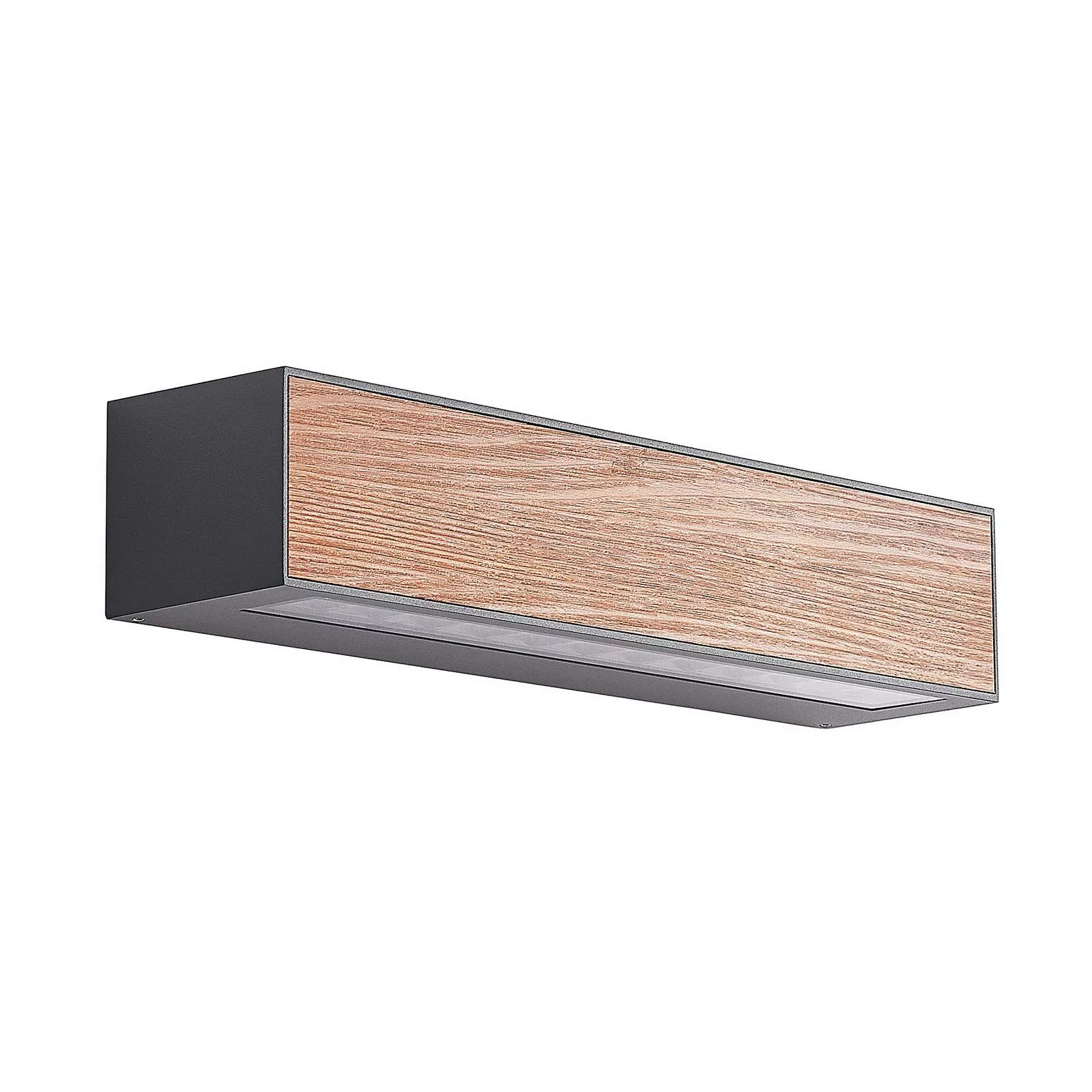 Arcchio Miraz LED-Außenwandleuchte, Holzoptik günstig online kaufen