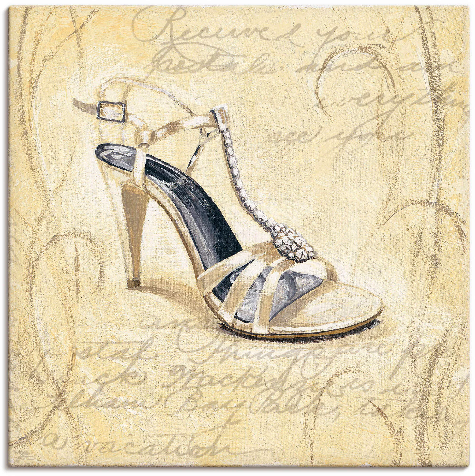 Artland Wandbild »Stiletto I - Schuh«, Mode, (1 St.), als Leinwandbild, Wan günstig online kaufen