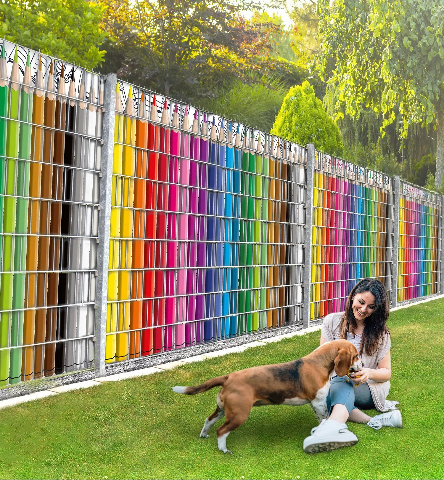 MyMaxxi Sichtschutzstreifen Sichtschutzstreifen Infinity Stifte Sichtschutz günstig online kaufen