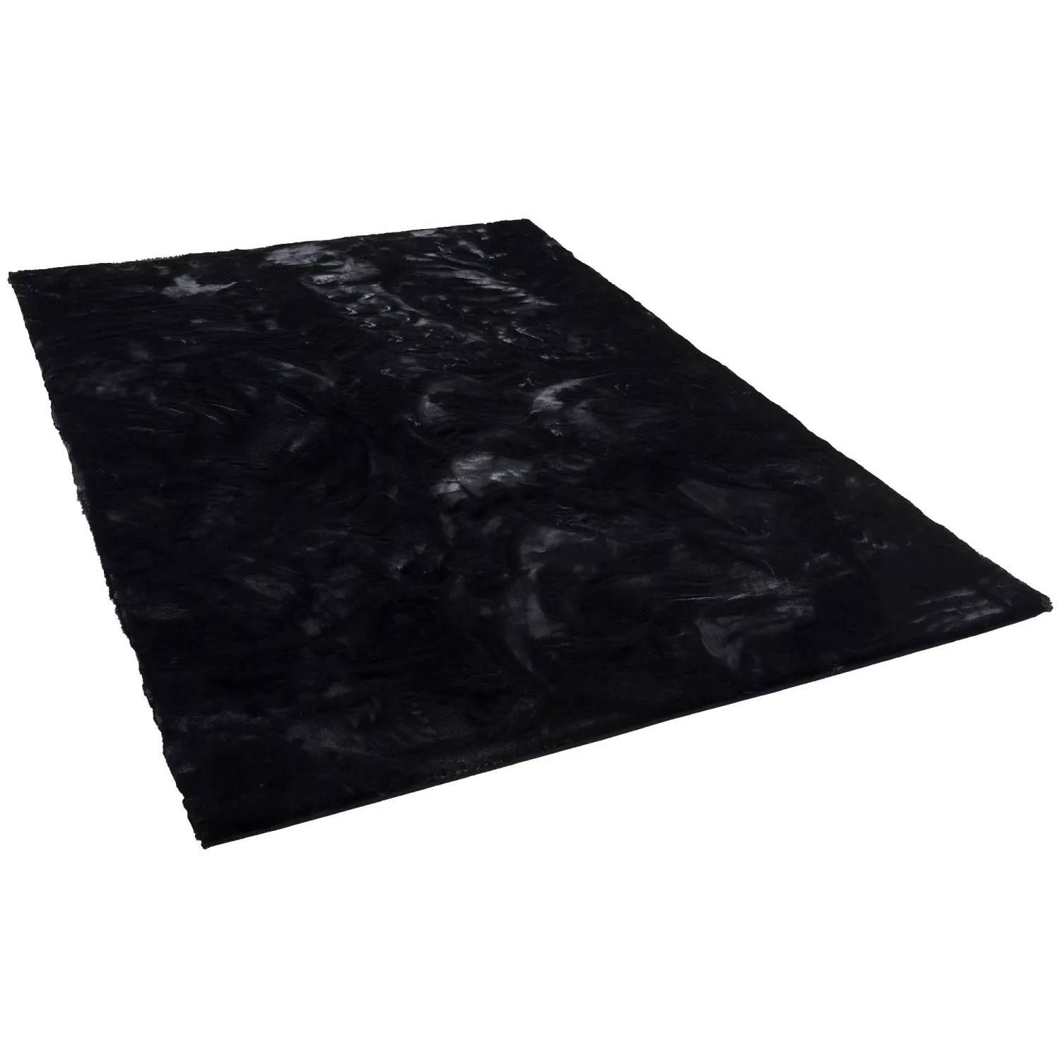 Pergamon Luxus Super Soft Fellteppich Plush Schwarz 180x250cm günstig online kaufen