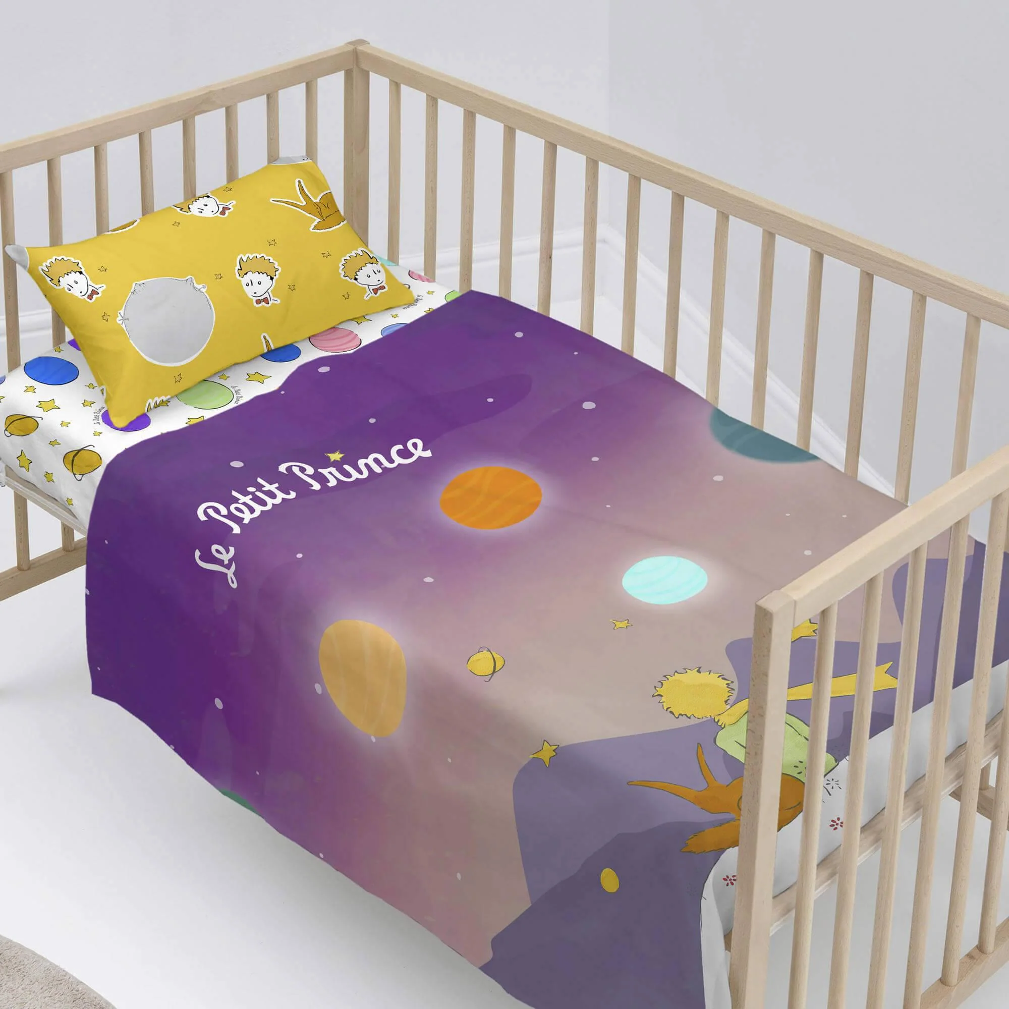 Le Petit Prince | Kinderbettlaken-Set Les Planetes günstig online kaufen