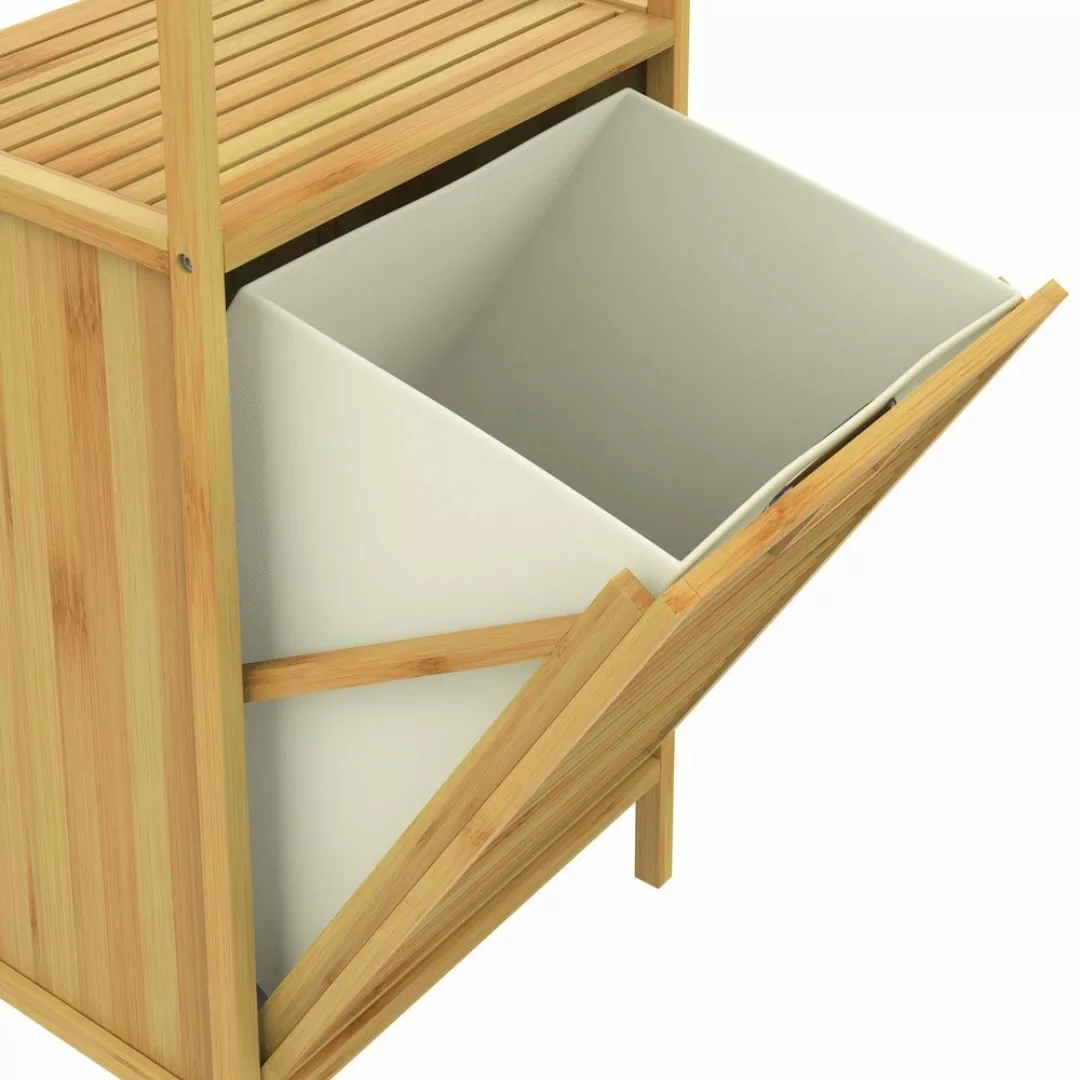 Casaria Wäschekorb (2 St), Badregal Bambus günstig online kaufen