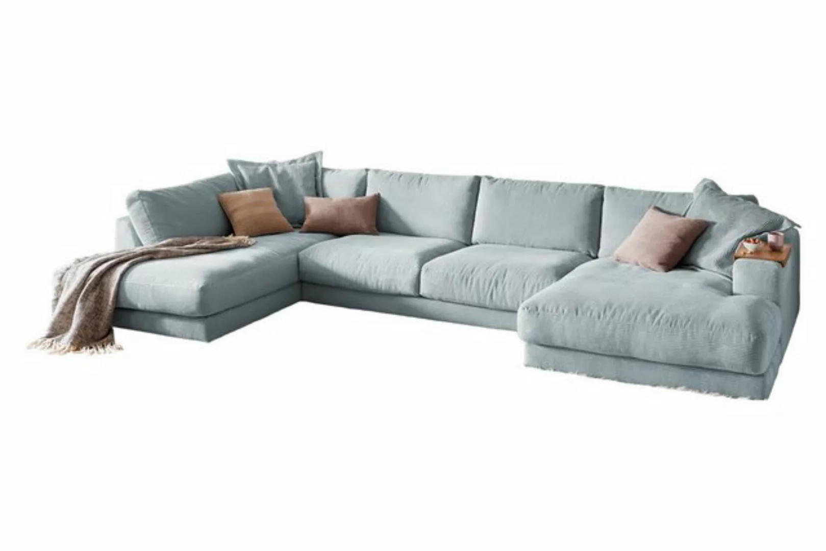 KAWOLA Wohnlandschaft MADELINE, Sofa U-Form Cord, Longchair rechts od. link günstig online kaufen