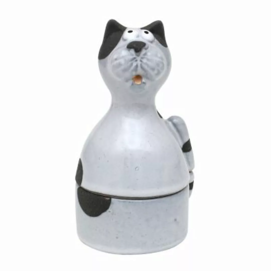 DEKOHELDEN24 Eierbecher aus Keramik, mit Deckel als Katze, im 2er Set Eierb günstig online kaufen