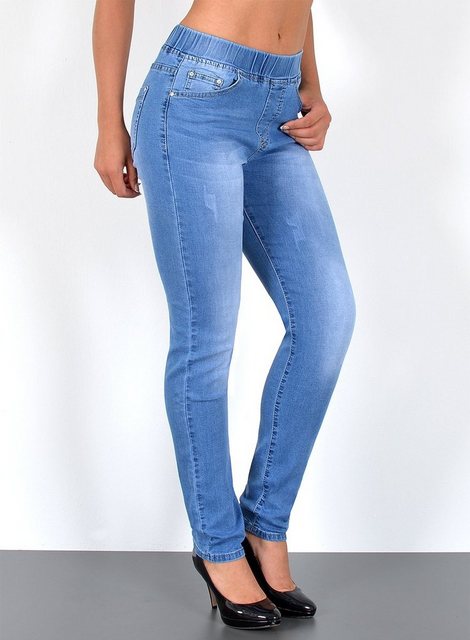 ESRA Skinny-fit-Jeans J291 Damen Skinny Jeans High Waist mit elastischem Gu günstig online kaufen