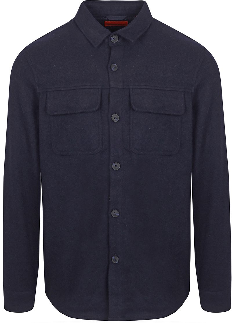 Suitable Overshirt August Wool Blend Navy - Größe M günstig online kaufen