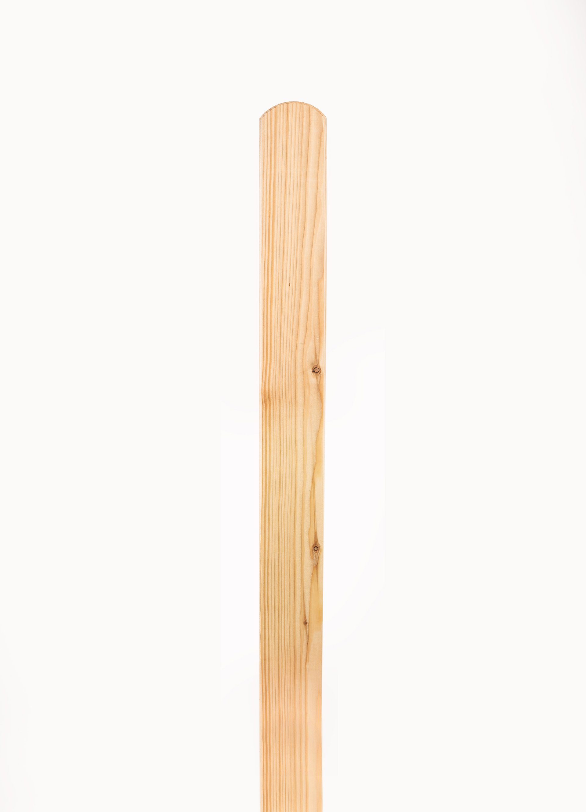 Mega-Holz Holzzaun Zaunlatten-Paket "Usedom" (gehobelt,Kopf gerundet) günstig online kaufen