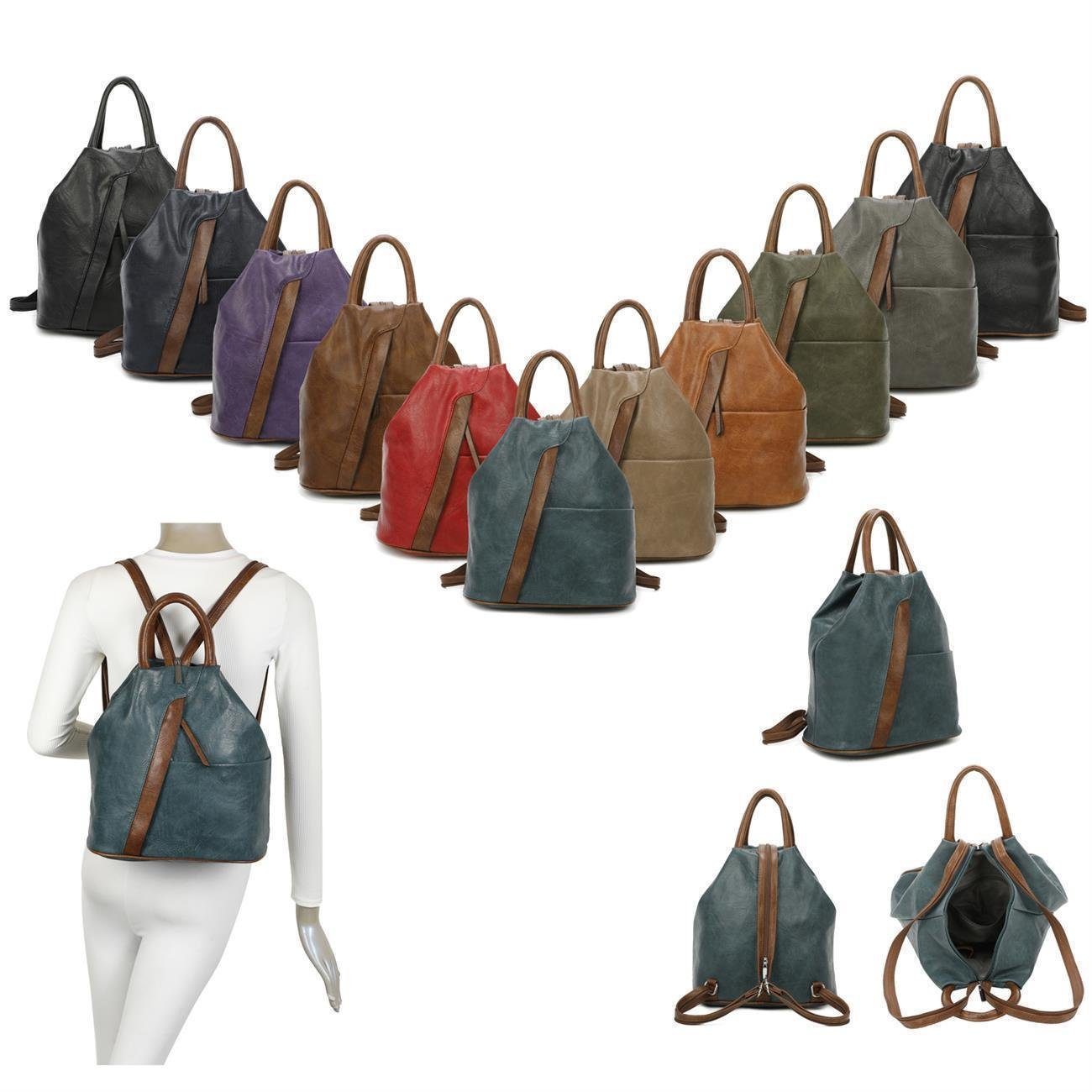 ITALYSHOP24 Rucksack Damen City- TagesRucksack Daypack günstig online kaufen