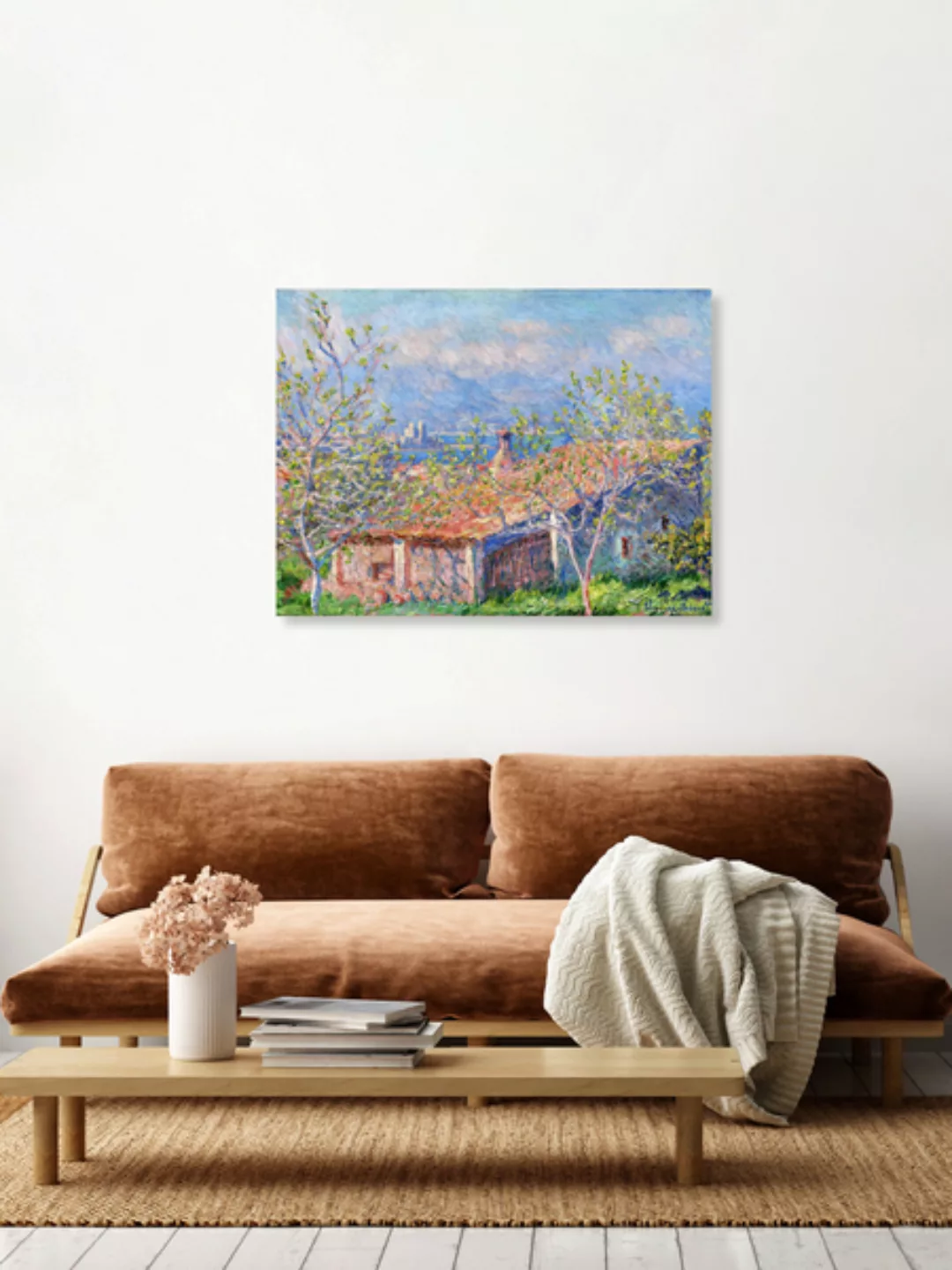 Poster / Leinwandbild - Claude Monet: Gärtnerhaus In Antibes günstig online kaufen