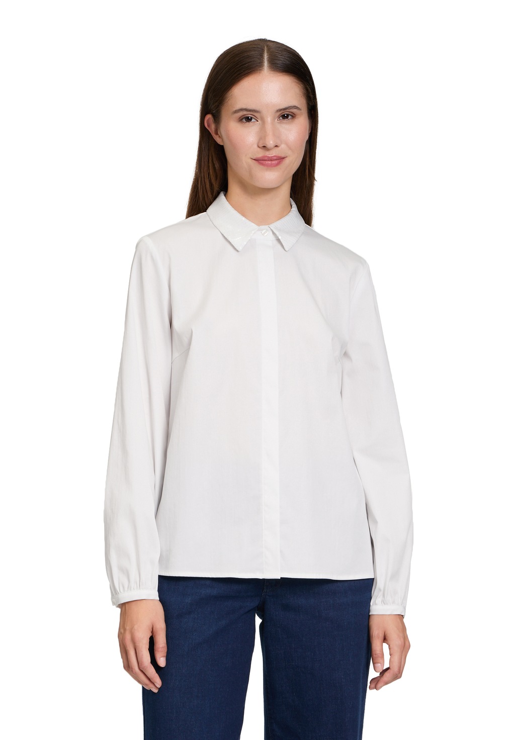 Betty&Co Hemdbluse "Betty & Co Damen Hemdbluse mit Pailletten" günstig online kaufen