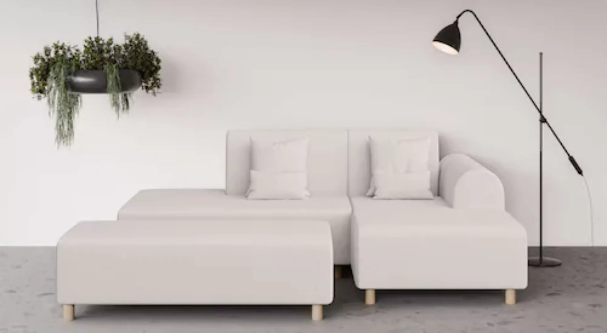 INOSIGN Ecksofa »Suyala«, L-Form mit Hocker günstig online kaufen