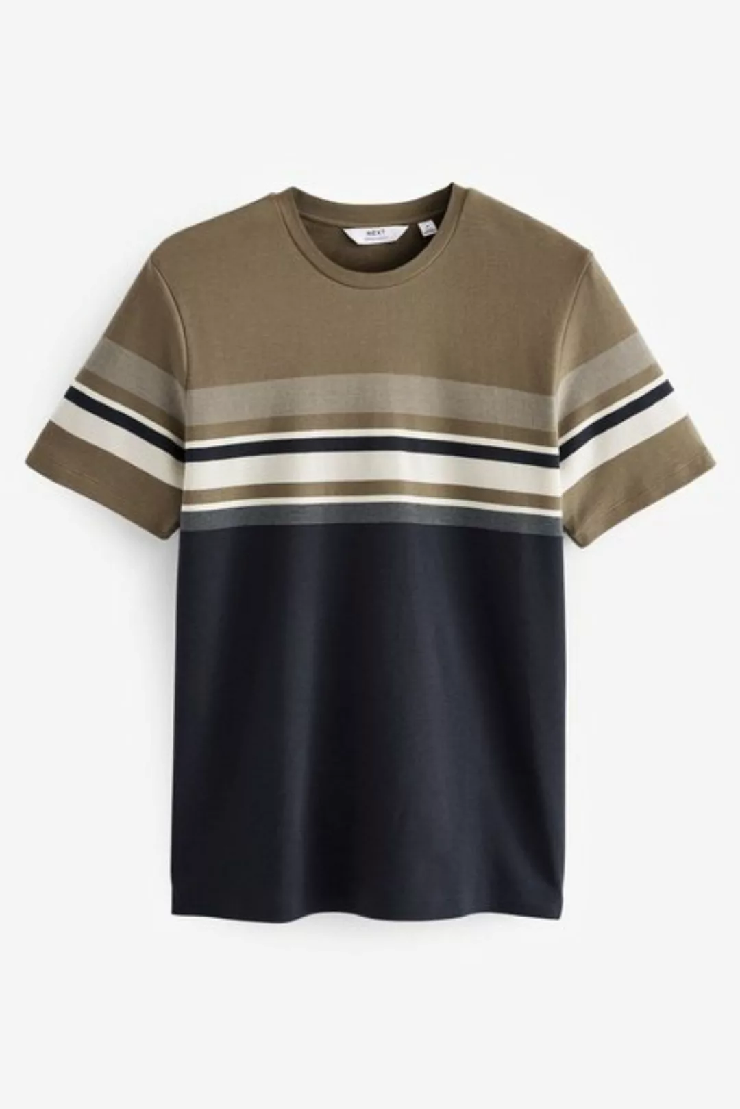 Next T-Shirt Elegantes T-Shirt mit Farbblock-Design (1-tlg) günstig online kaufen