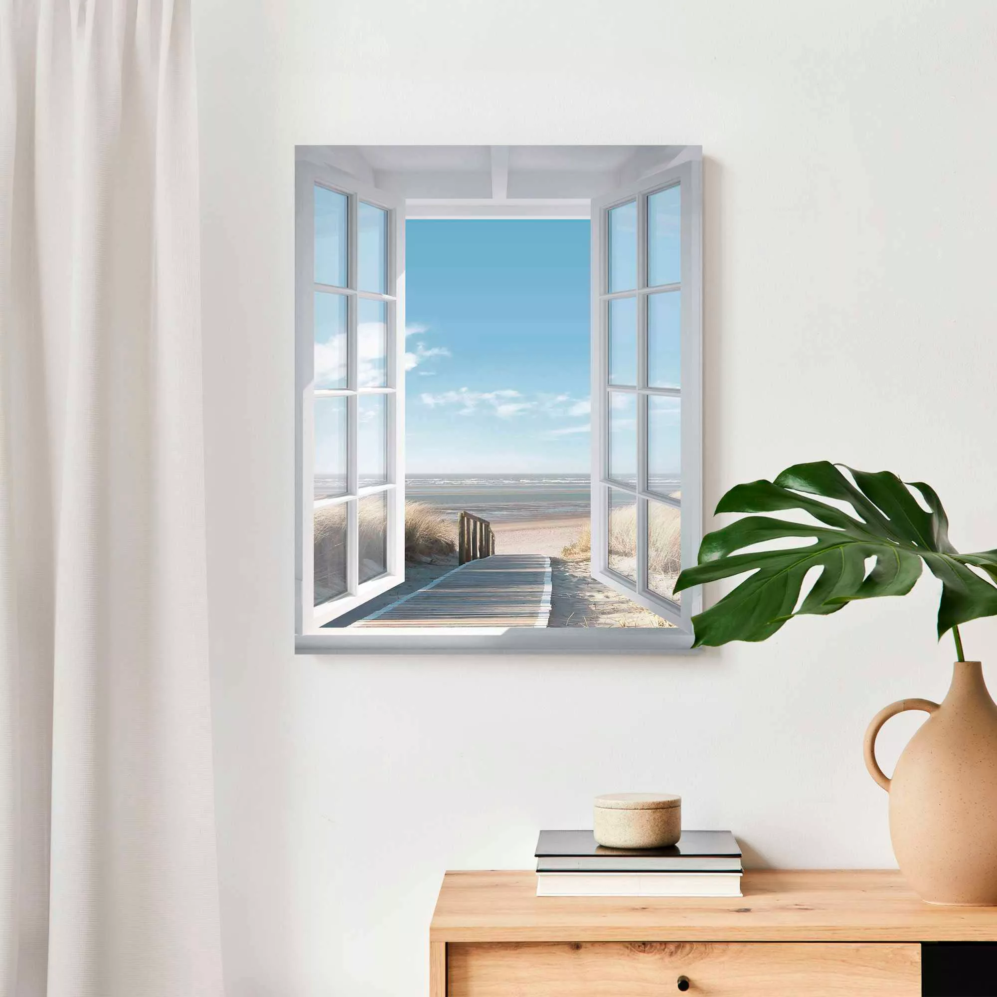 Reinders! Deco-Panel »Fensterblick Nordsee« günstig online kaufen