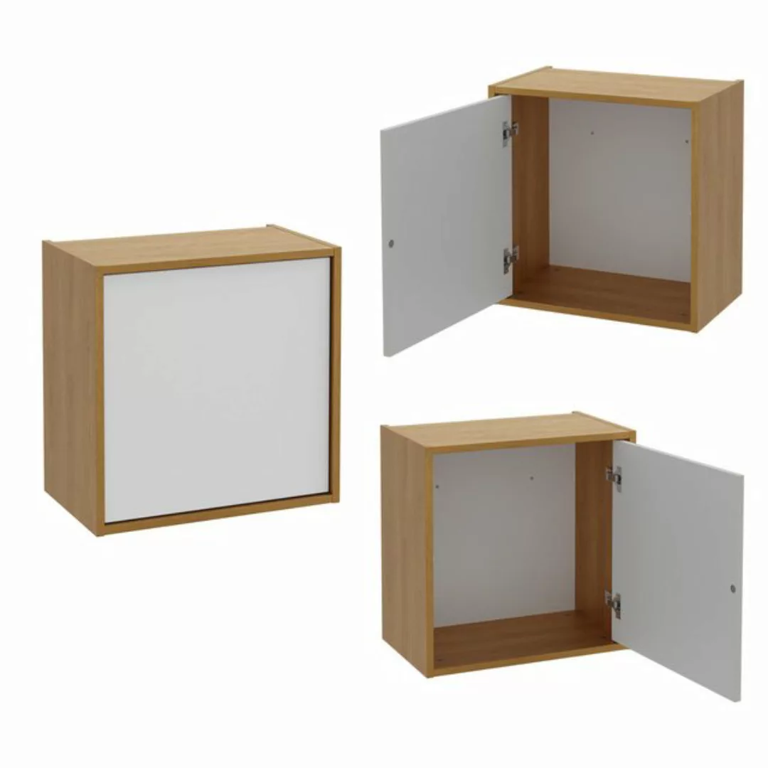 Lomadox Hängeschrank ELICE-145 Badezimmer Schrank Badschrank klein 50x50 cm günstig online kaufen