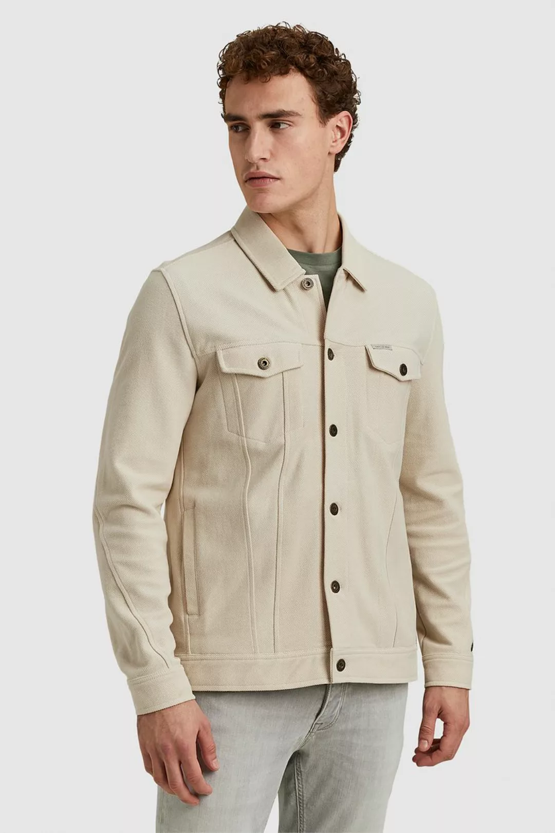 Cast Iron Overshirt Twill Beige - Größe XL günstig online kaufen