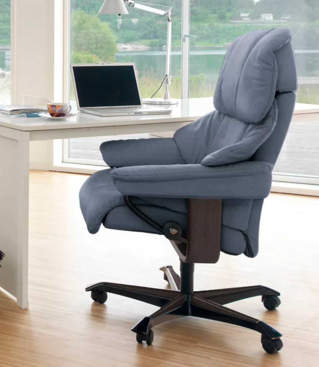 Stressless Relaxsessel "Reno", mit Home Office Base, Größe M, Gestell Wenge günstig online kaufen