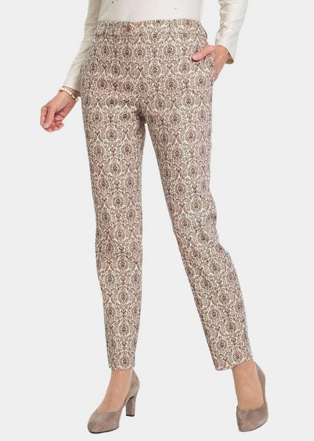 GOLDNER Stoffhose Jacquard-Stretchhose mit feinem Glanz günstig online kaufen