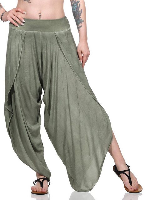 OriginalYou Haremshose Luftige Damen Hosen Sommerhosen mit Beinschlitzen su günstig online kaufen