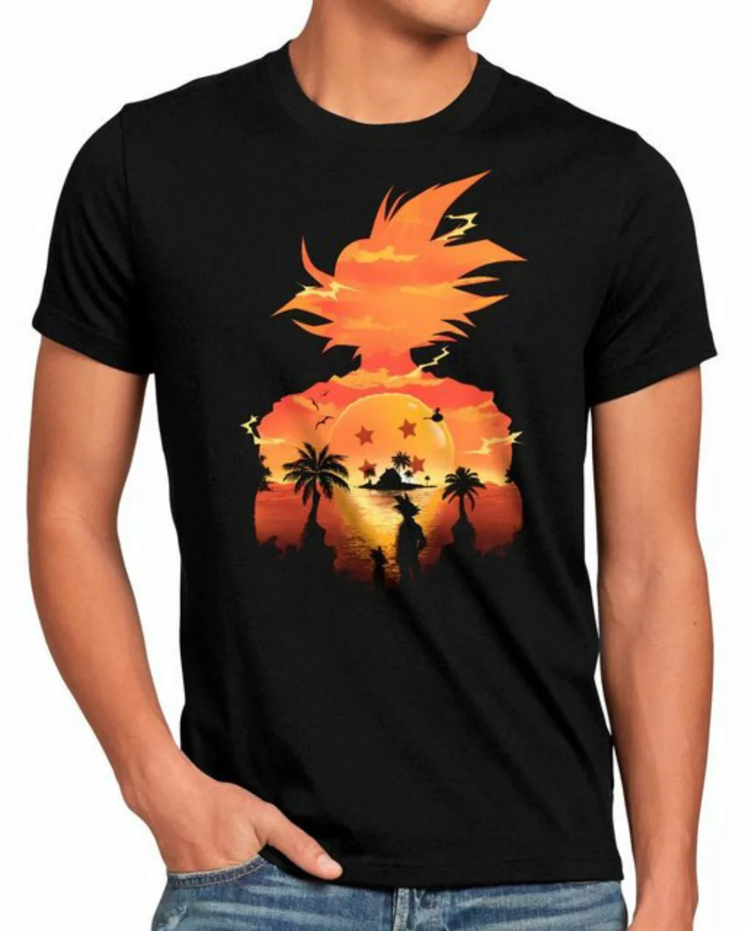 style3 T-Shirt Saiyajin Sunset super dragonball z gt songoku breakers daima günstig online kaufen