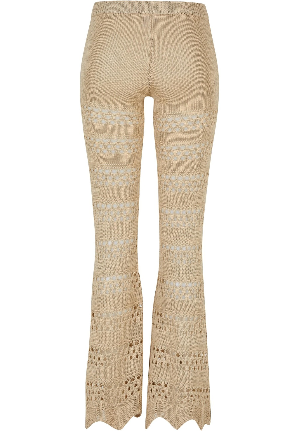 URBAN CLASSICS Leggings "Urban Classics Damen Ladies Flared Crochet Knit Le günstig online kaufen