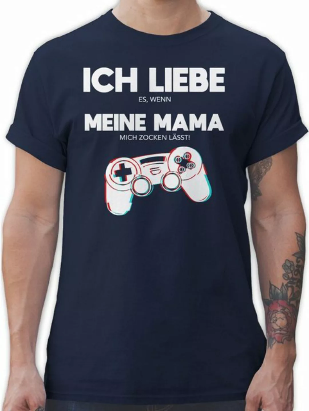 Shirtracer T-Shirt Ich liebe es, wenn meine Mama mich zocken lässt - Contro günstig online kaufen