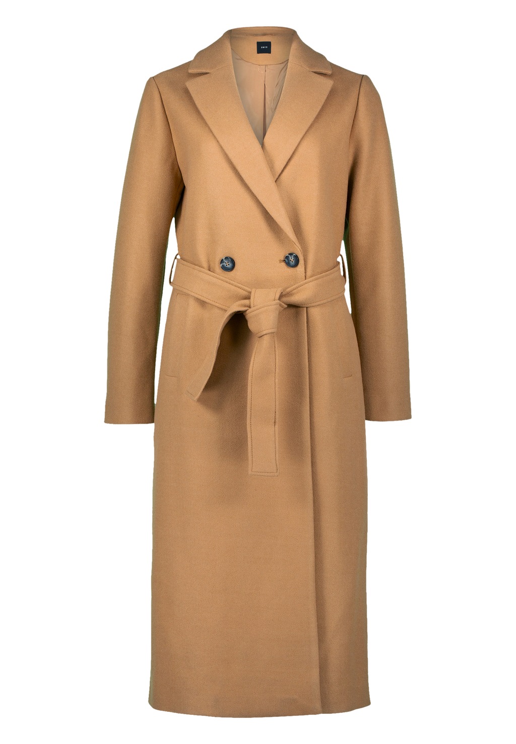 Zero Wintermantel "zero Damen Mantel Wolloptik mit Bindegürtel" günstig online kaufen