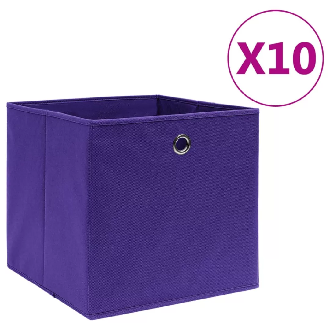 Aufbewahrungsboxen 10 Stk. Vliesstoff 28x28x28 Cm Violett günstig online kaufen