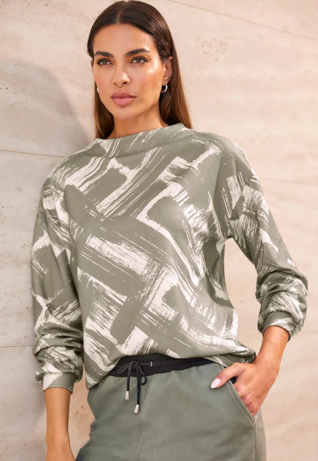 heine Langarmshirt "Druck-Shirt", (1 tlg.) günstig online kaufen