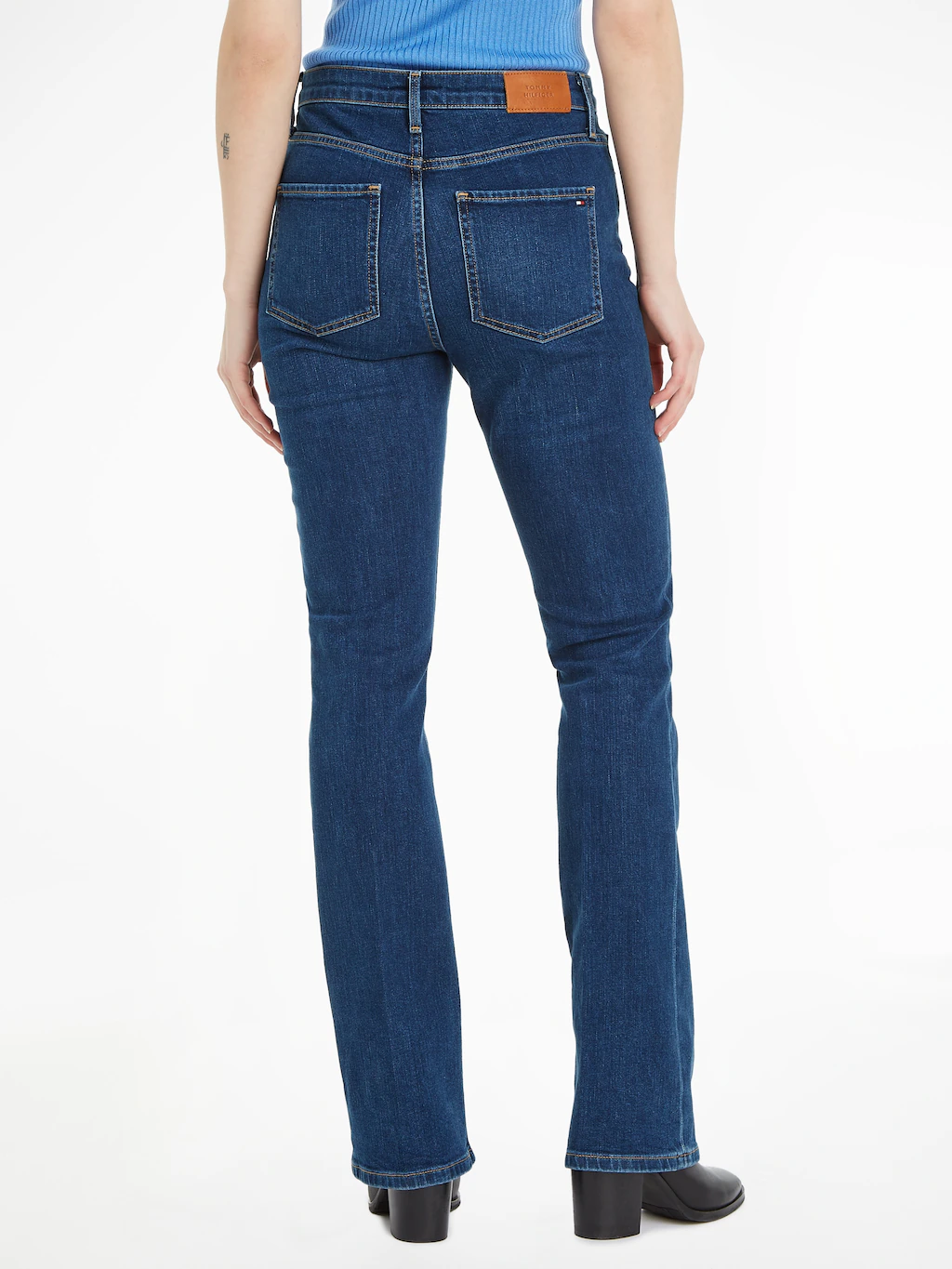 Tommy Hilfiger Bootcut-Jeans, mit Bügelfalten günstig online kaufen