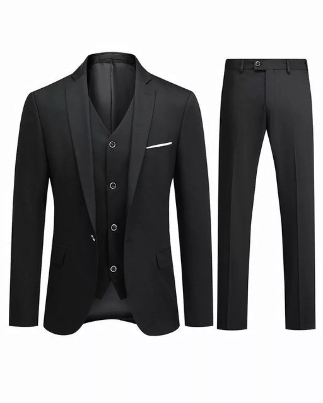 Allthemen Anzug (3 tlg, Anzug Set) Herren Slim Fit Anzüge Komplett 3 Teilig günstig online kaufen