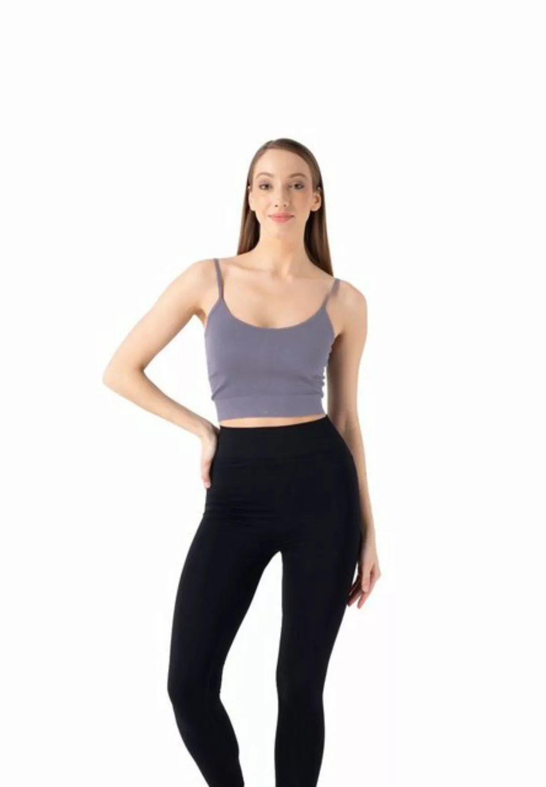 Burnell & Son Spaghettitop Damen Sporttop Seamless Fitness Oberteil (1-tlg) günstig online kaufen