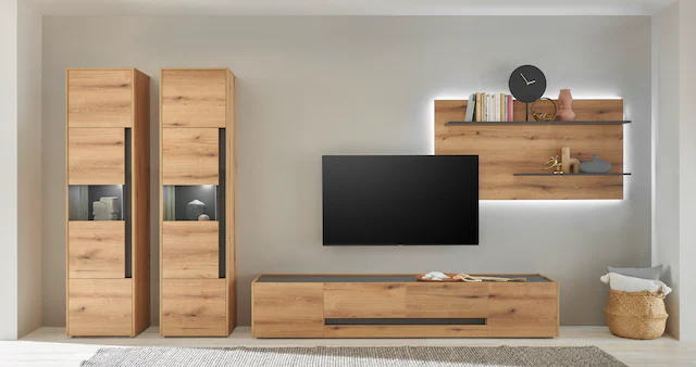 INOSIGN Wohnwand »City/Giron, moderne Anbauwand, Komplettset in vielen Farb günstig online kaufen