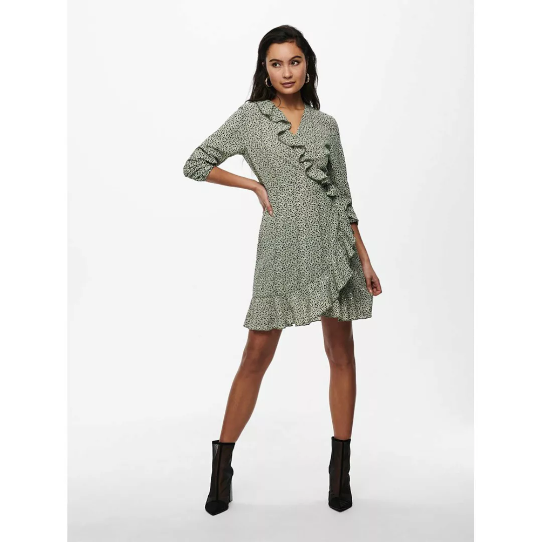 Only Carly Kurzes Kleid 42 Seagrass / Aop Multi Dot günstig online kaufen