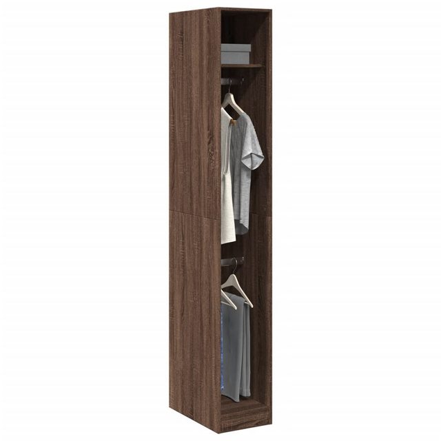 vidaXL Kleiderschrank Kleiderschrank Braun Eichen-Optik 30x50x200 cm Spanpl günstig online kaufen