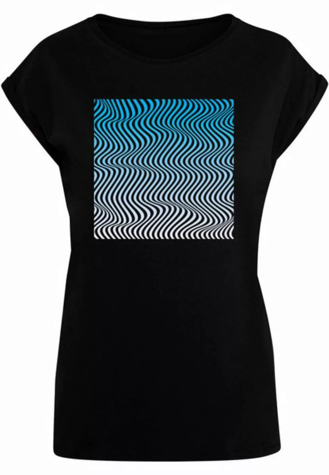 Merchcode T-Shirt Merchcode Damen Ladies Summer - Wavy Pattern T-Shirt (1-t günstig online kaufen