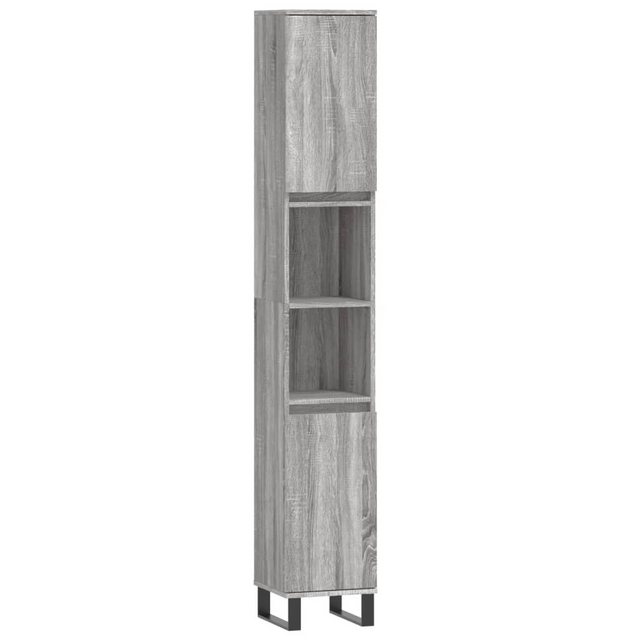 vidaXL Hochschrank Badschrank Grau Sonoma 30x30x190 cm Holzwerkstoff (1-St) günstig online kaufen