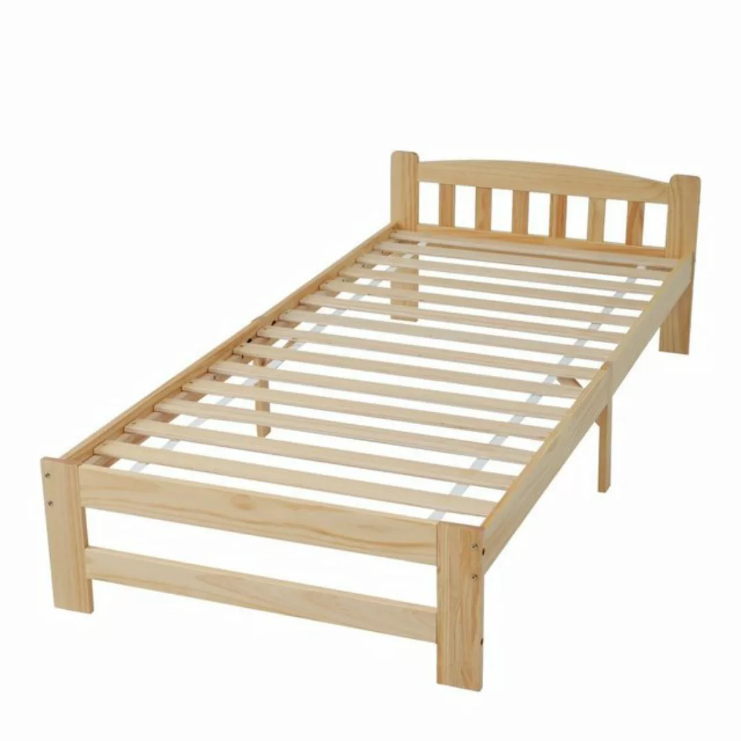 Gotagee Massivholzbett 90x200 cm Massivholzbett, Futonbett, Massivholz Natu günstig online kaufen