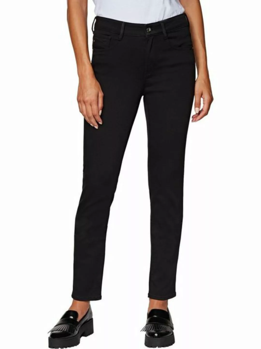 Mavi Damen Jeans Sophie - Skinny Fit - Schwarz - Black STR günstig online kaufen