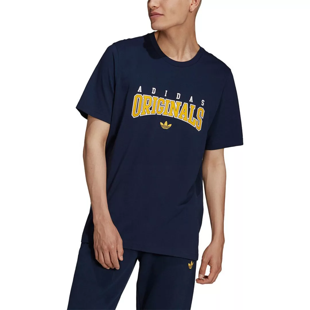 Adidas Originals Script Kurzarm T-shirt L Collegiate Navy günstig online kaufen