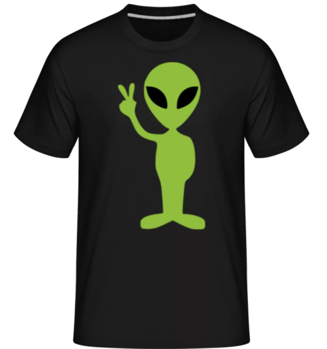 Alien Peace Zeichen · Shirtinator Männer T-Shirt günstig online kaufen