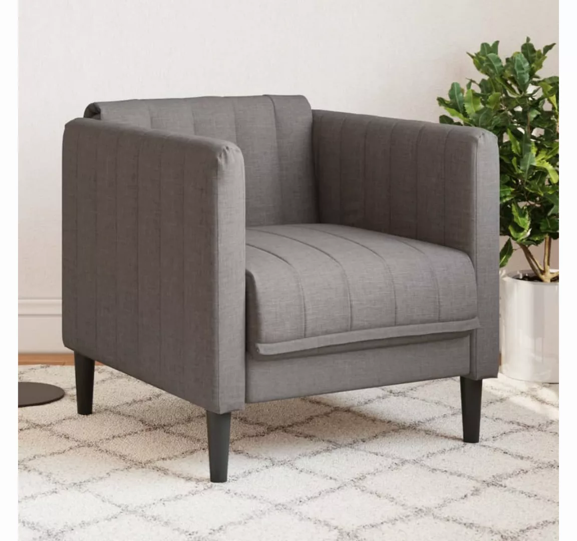 vidaXL Sofa Sessel Taupe Stoff günstig online kaufen
