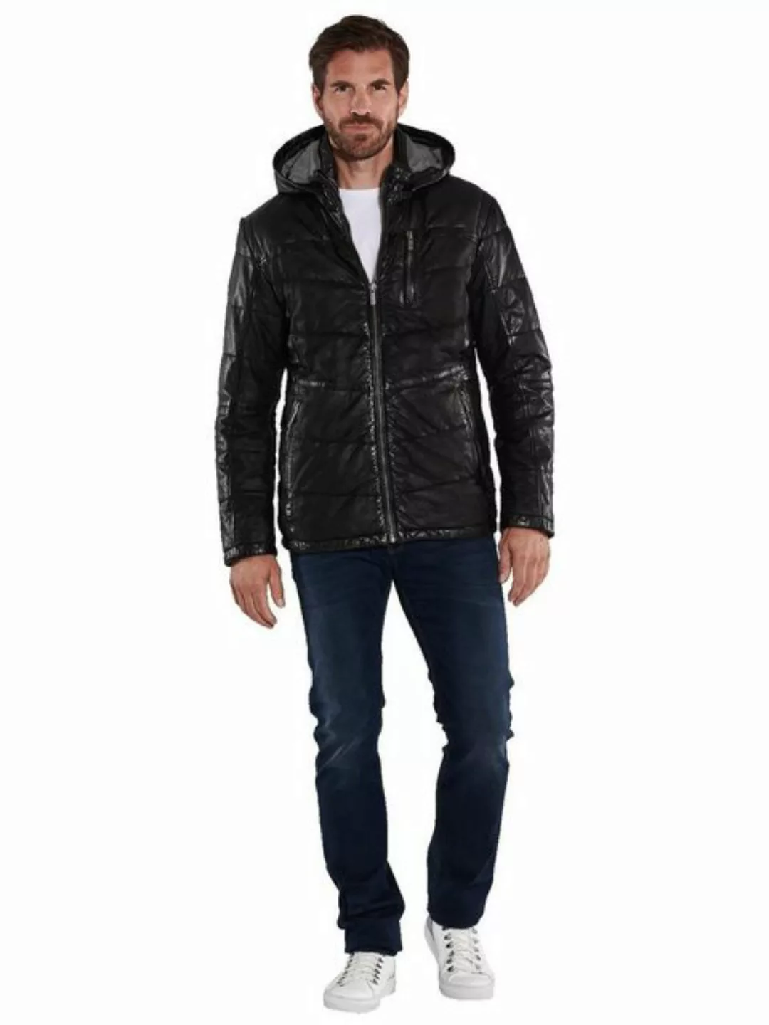 ENGBERS GERMANY Lederjacke Lederjacke aus Materialmix günstig online kaufen