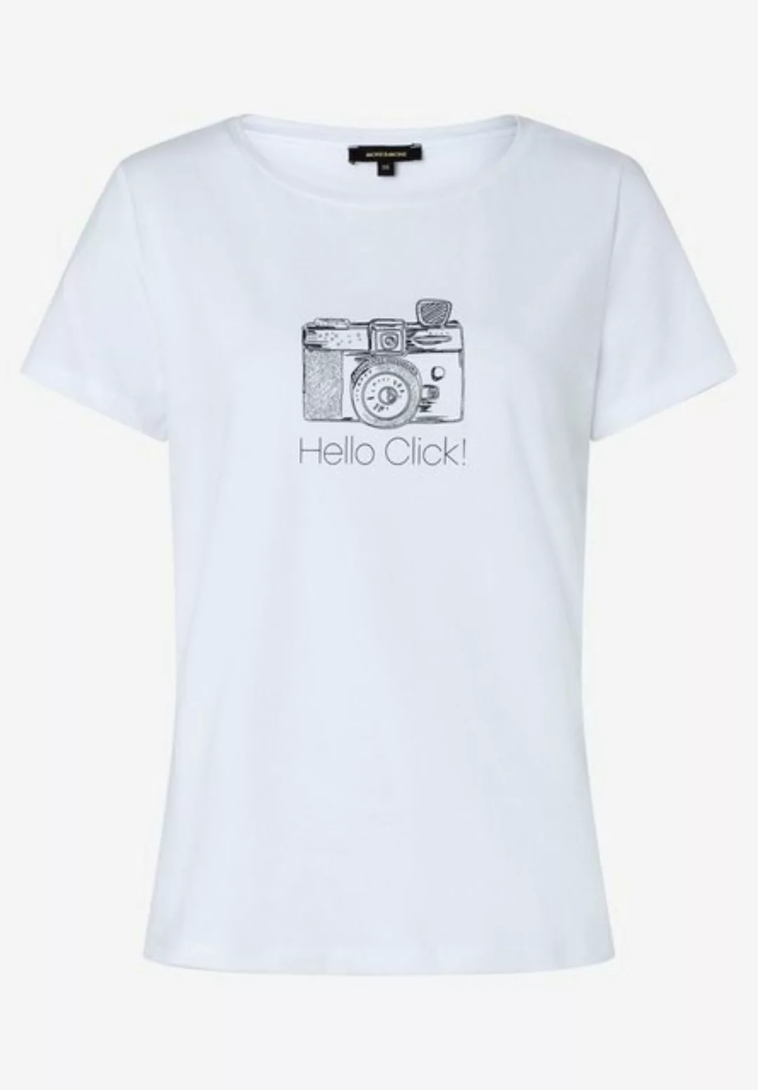T-Shirt mit "Popcorn"-Frontprint, weiß, Frühjahrs-Kollektion günstig online kaufen
