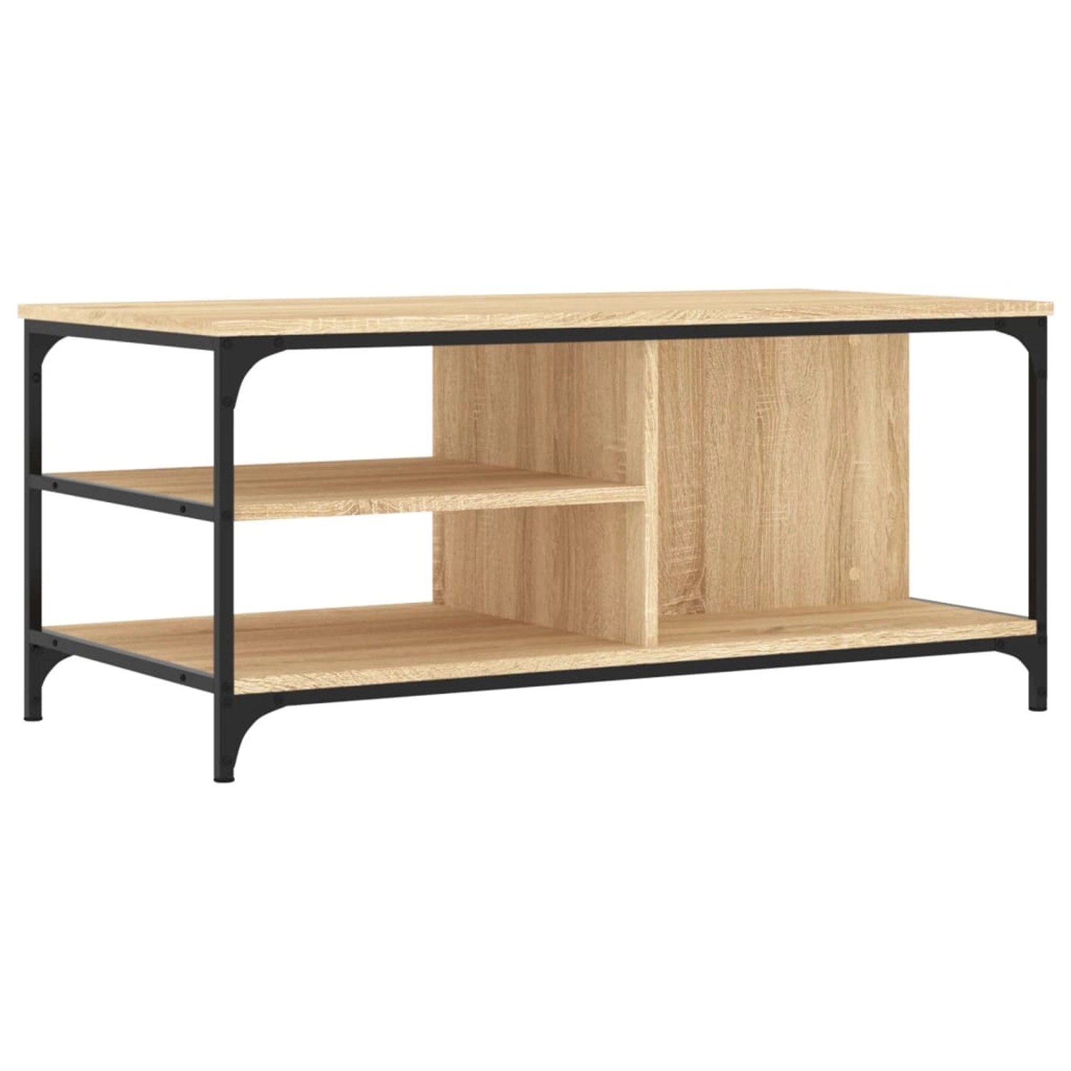 vidaXL Couchtisch Sonoma-Eiche 100x50x45 cm Holzwerkstoff Modell 3 günstig online kaufen