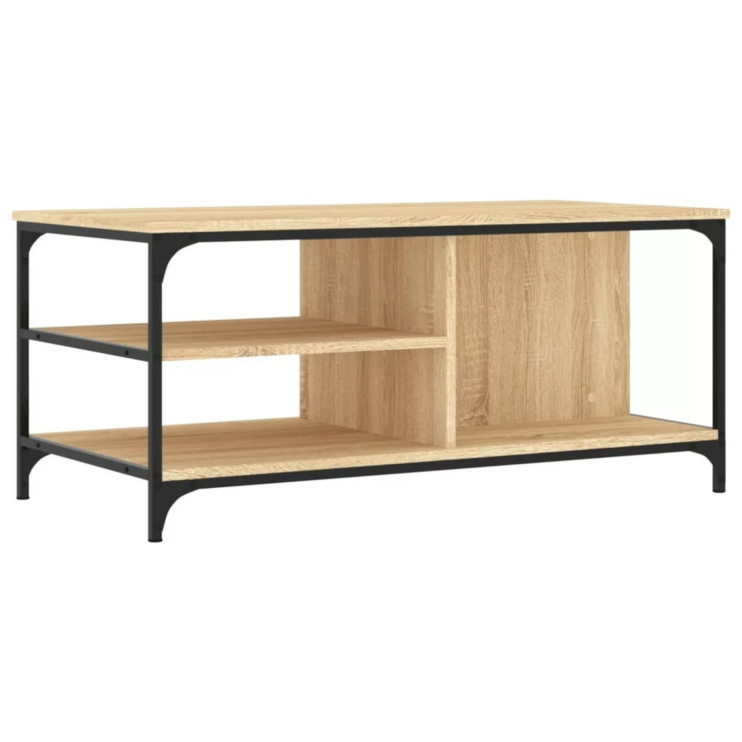 vidaXL Couchtisch Sonoma-Eiche 100x50x45 cm Holzwerkstoff Modell 3 günstig online kaufen